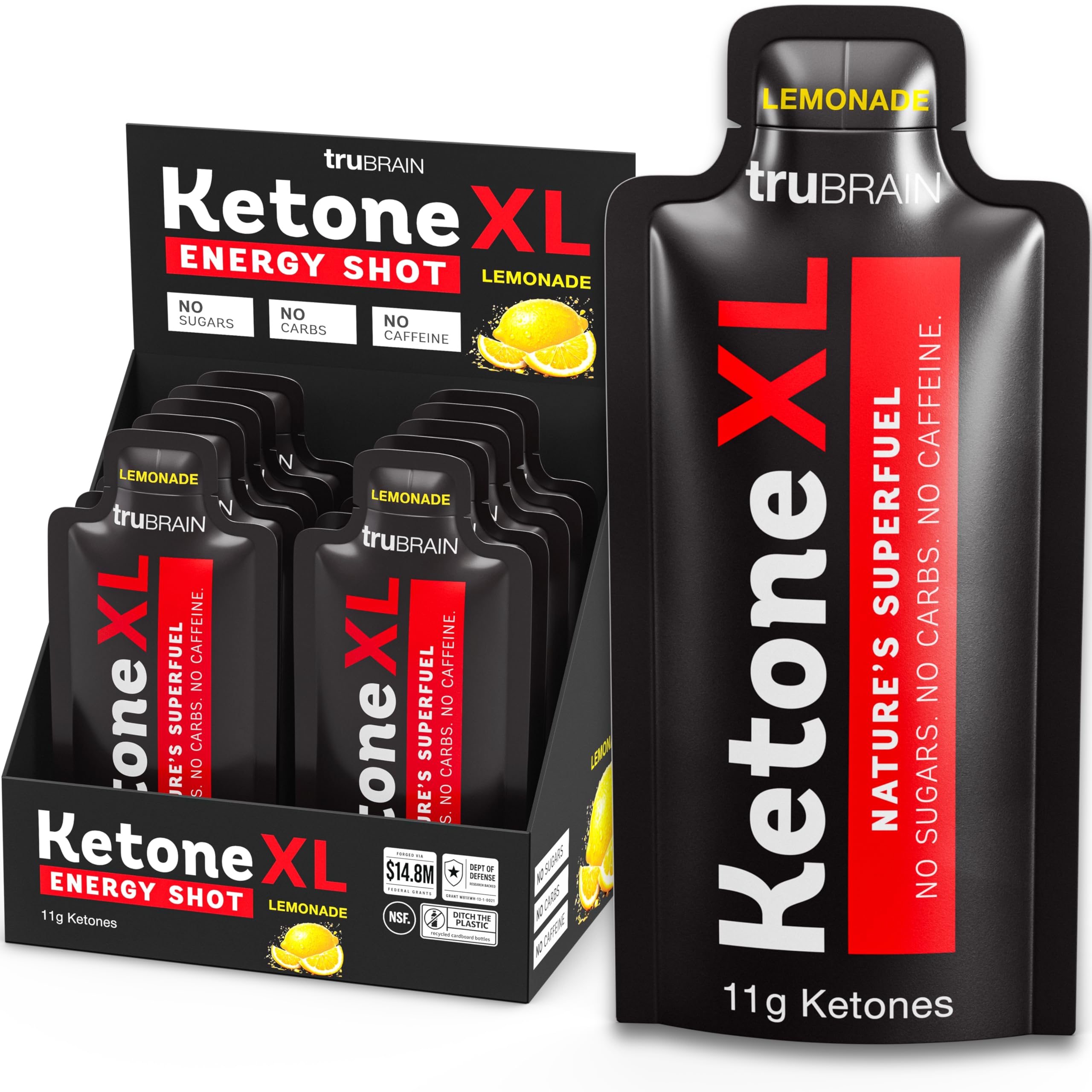 Amazon.com : Ketone XL No Caffeine Exogenous Ketones Energy Shots